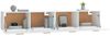 vidaXL Wandschränke 2 Stk. Weiß 100x36,5x35 cm Holzwerkstoff 3115660 Bild 5