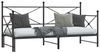 vidaXL Tagesbett Ausziehbar ohne Matratze Schwarz 90x190 cm Stahl 4104674 Bild 5