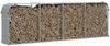 vidaXL Holzkorb Hellgrau 300 x 45 x 100 cm Verzinkter Stahl 364556 Bild 3
