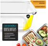 Arendo Frischhaltedose Rechteckige Vorratsdose, Klick-Deckel für Lebensmittel, stapelbar, Glas, (Set, 2-tlg, 2er Set Lunchboxen), Borosilikatglas, 1520ml, luftdicht, backofenfest, mikrowellengeeignet Bild 3
