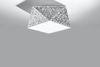 Sollux Hexa 25 Deckenlampe silbern E27 dimmbar 30x30x15cm Bild 2