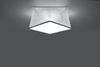 Sollux Hexa 25 Deckenlampe silbern E27 dimmbar 30x30x15cm Bild 3