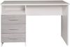 Dmora Schreibtisch Ardauli, Mehrzweckschreibtisch, Bürotisch für PC, Eckschreibtisch, 120x48h75 cm, Weiß und Zement Bild 4