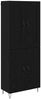 vidaXL Highboard Schwarz Eichen-Optik 69,5 x 34 x 180 cm Holzwerkstoff 3416140 Bild 2