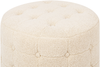 Pouf TAMPA Beige Bouclé 55 cm 55 cm Bild 5