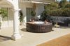 LAY-Z-SPA® Energiespar-Whirlpool Bali AirJet™ mit App-Steuerung, für 7 Personen, Ø 216 x 71 cm, Rattan-Optik (Schokobraun) Bild 5