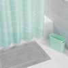 mDesign Badteppich Duschvorleger Fußmatte Mikrofaser 3er Set rutschfest grau Bild 3