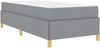 vidaXL Bettrahmen mit Matratze Hellgrau 90 x 190 cm Stoff 3398899 Bild 4