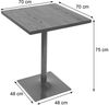 Bistrotisch HWC-H10, Bartisch Thekentisch, Industrial Gastro Metall Ulme Massivholz MVG 70x70cm ~ dunkelbraun Bild 3