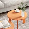 vidaXL Couchtisch 2 pcs Wachsbraun Massivholz Kiefer 873561 Bild 4