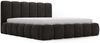 GRAINGOLD Cloud Bett 180x200, Polsterbett ohne Bettkasten, Velvet-Stoff, mit Lattenrost, Anthrazit Bild 2