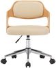 vidaXL Drehbare Esszimmerstühle 4 Stk. Creme Bugholz und Kunstleder [3054933] Bild 3