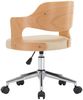 vidaXL Drehbare Esszimmerstühle 4 Stk. Creme Bugholz und Kunstleder [3054933] Bild 5
