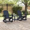 vidaXL Adirondack Schaukelstühle 2 pcs Marineblau HDPE 3335835 Bild 3