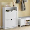 SoBuy FSR87-W Schuhschrank, MDF, Lackiert, Weiß, 60 x 110 x 24 cm Bild 5