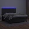 vidaXL Boxspringbett mit Matratze & LED Schwarz 180x200 cm Kunstleder 3135837 Bild 4