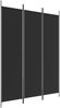 vidaXL 3-tlg. Paravent Schwarz 150x200 cm Stoff 350181 Bild 2