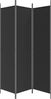 vidaXL 3-tlg. Paravent Schwarz 150x200 cm Stoff 350181 Bild 4