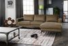 KAWOLA Sofa BLOOM Ecksofa Leder camel Recamiere rechts 84 x 177 x 276 cm Bild 4
