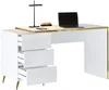 Vente-unique - MARZIALO Büromöbel Holz, Platte Weiß - B 59 cm x H 75,6 cm x L 142,4 cm Bild 4