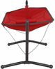 Hängematte Bahia rot mit Stahlgestell – Gartenhängematte 305 × 105 × 104 cm mit verstellbarer Rückenlehne, robustem Oxfordgewebe 600D und stabilem Gestell Bild 5