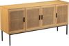 COUCH Kommode Feines Geflecht, Mit Rattan-Geflecht Einsatz, 4-türig Bild 4