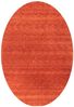 Gabbeh Teppich - Softy - Uni 230 x 150 cm - dunkelcamel - oval Bild 3