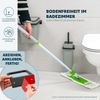 bremermann 2tlg. Bad-Set SAVONA Softtouch inkl. Wandhalterung, Kosmetikeimer 6 Liter und WC-Garnitur, eckig - salbei Bild 3