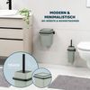 bremermann 2tlg. Bad-Set SAVONA Softtouch inkl. Wandhalterung, Kosmetikeimer 6 Liter und WC-Garnitur, eckig - salbei Bild 2