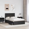 vidaXL Bettrahmen mit Schubladen Schwarz 120 x 190 cm Ingenieurs Holz 3409476 Bild 3