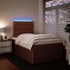 vidaXL Boxspringbett mit Matratze Rosa 120x190 cm Samt 3294597 Bild 4