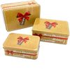 heimtexland Vorratsdose Plätzchendosen Gebäckdosen Aufbewahrung Metalldose, Metall, (Set, 3-tlg), Keksdose lebensmittelecht I luftdicht I Geschenk Weihnachten Bild 4