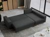 Mks Möbel 'Dorian L-Form' Ecksofa mit Bettkasten, 242 x 138 x 85 cm, Grau, Velvet Bild 4