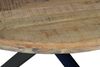 Esszimmertisch rund 120 cm Mangoholz Natur Schwarz RUNIS 76588934 Bild 3