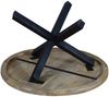 Esszimmertisch rund 120 cm Mangoholz Natur Schwarz RUNIS 76588934 Bild 4