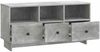 vidaXL TV-Schränk Betongrau 102 x 34,5 x 50 cm Holzwerkstoff 893988 Bild 3