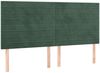 vidaXL Boxspringbett mit Matratze Dunkelgrün 160x200 cm Samt 3137914 Bild 5