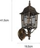 Antike Außenwandleuchte, Laterne stehend Rostoptik mit E27 LED, Höhe 41cm Bild 4