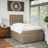 vidaXL Boxspringbett Matratze Cappuccino-Braun 120x190 cm Kunstleder 3293015 Bild 4