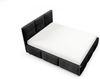 Polsterbett Schlafzimmerbett MIAMI 140x200cm in Stoff Coral Schwarz Bild 2