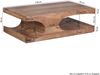 Couchtisch BOHA Massiv-Holz Akazie 118 cm breit Wohnzimmer-Tisch Design dunkel-braun Landhaus-Stil Beistelltisch Bild 4