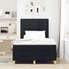 vidaXL Boxspringbett mit Matratze Schwarz 120 x 190 cm Stoff 3339527 Bild 3