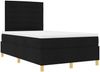 vidaXL Boxspringbett mit Matratze Schwarz 120 x 190 cm Stoff 3339527 Bild 5