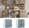 Hängeschrank R-Line Blau-Grau 60 cm mit Türen Vicco Bild 2