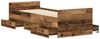 Einzelbettgestell Design für Erwachsene ohne Matratze Altholz-Optik 90x190cm Holzwerkstoff d3949e Bild 5