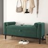 GarveeMore Polsterbank Polsterbank mit Stauraum Flurbank Sitzbank,Samt 118 x 43 x 64 cm Bild 2