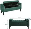 GarveeMore Polsterbank Polsterbank mit Stauraum Flurbank Sitzbank,Samt 118 x 43 x 64 cm Bild 3
