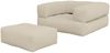 KARUP DESIGN CUBE Futonsessel mit Hocker 90x190 cm Beige Bild 5