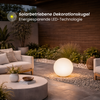 Star Trading Solar Dekoration Globy 30cm, Warmweiß LED, 35/70 Lumen, Dämmerungssensor, Hängende Garten Kugel, Außenleuchte, Weiß Bild 4