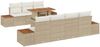 vidaXL Garten-Sofa-Set mit Speicher 8 pcs Beige Poly Rattan 3358780 Bild 2